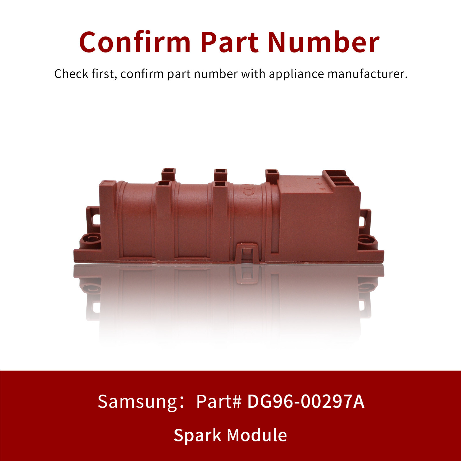 New Samsung DG96-00297A Gas Oven Range Burner Spark Ignition Module (PI-5852)