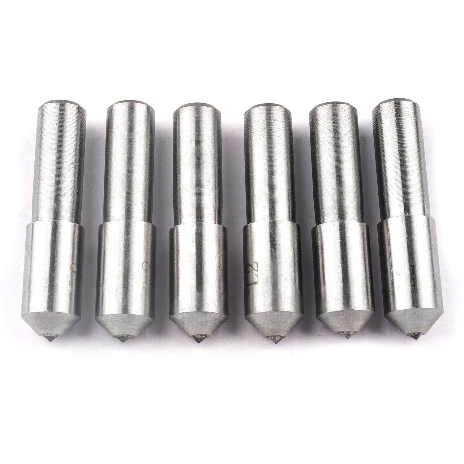 6X Natural Diamond Steel 11mm Head Dia Grinding Wheel Dresser Dressing Pen Tool