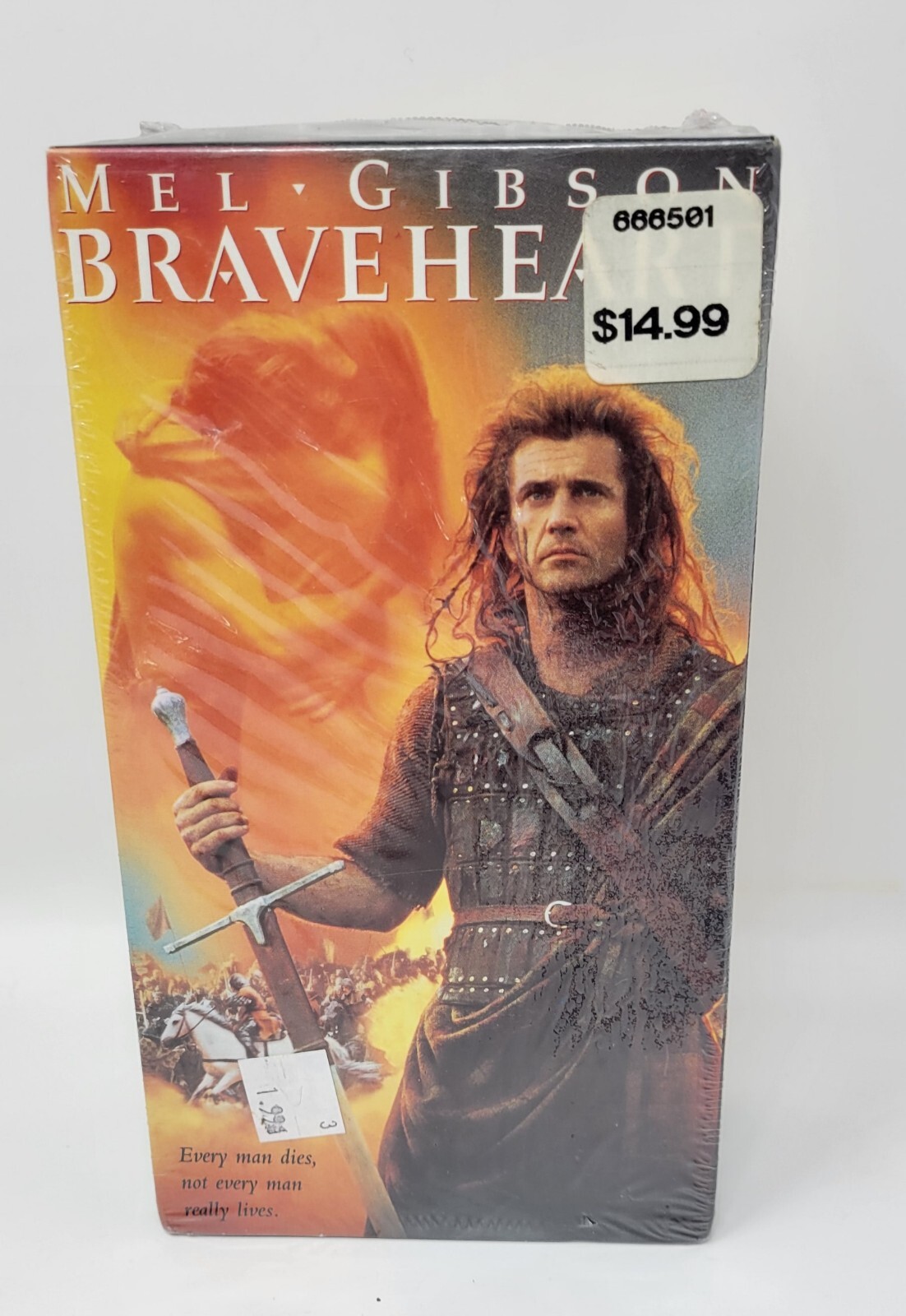 “Braveheart” SEALED VHS PARAMOUNT 1995 Double Pack with Watermark Mel Gibson