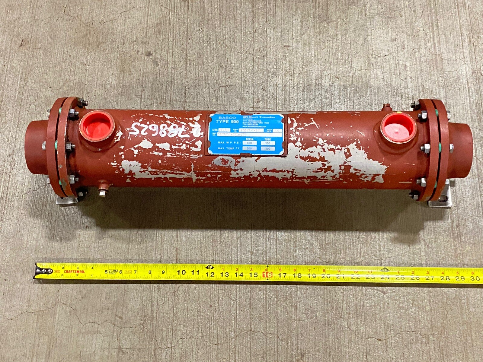 Basco 1502-05-024-005 Heat Exchanger 300/150PSI 300F Type500