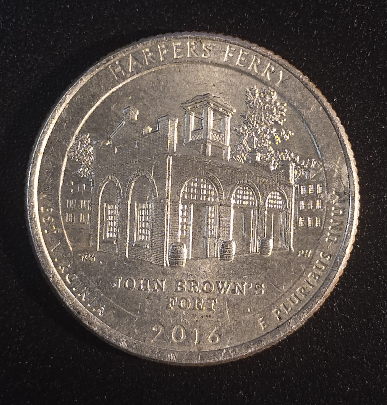 2016P Washington 25 Cents with Reverse Die Crack