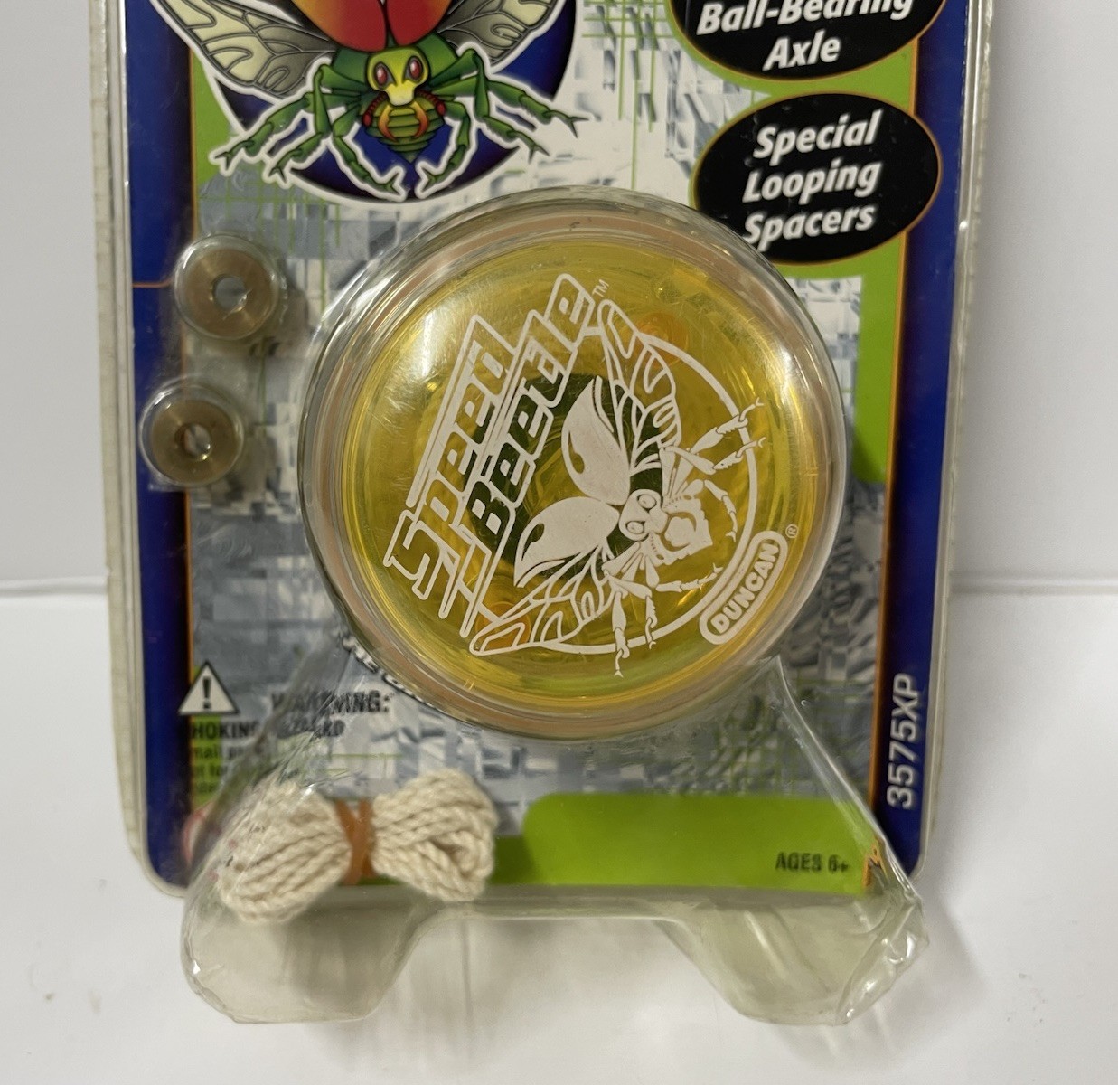 Duncan Yo-Yo Speed Beetle 3575XP Looping Spacers Ball Bearing 2008 Yellow