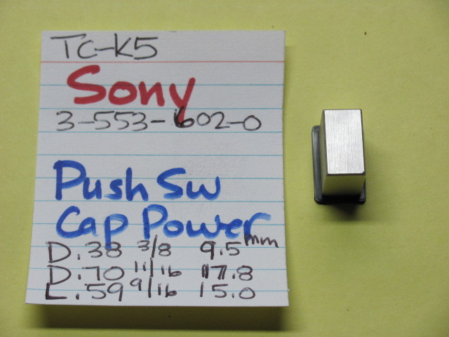 📈SONY TC-K5 CASSETTE DECK 3-553-602-0 PUSH SWITCH CAP FOR POWER