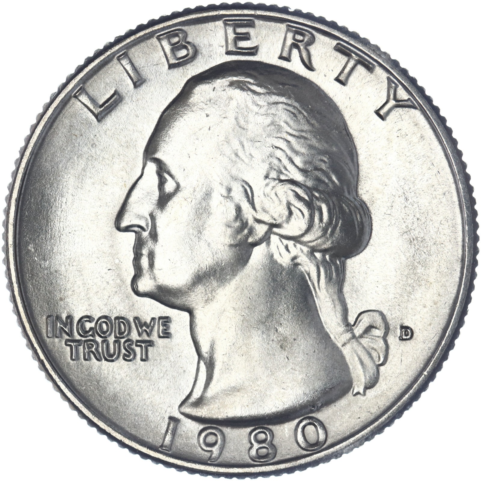 1980 D Washington Quarter Choice BU US Coin See Pics E026