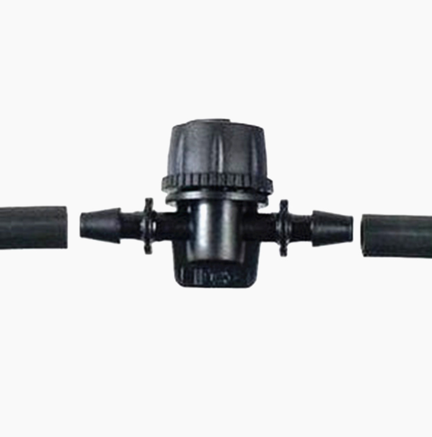 10pcs 4mm hose water flow control valve switch misting irrigation