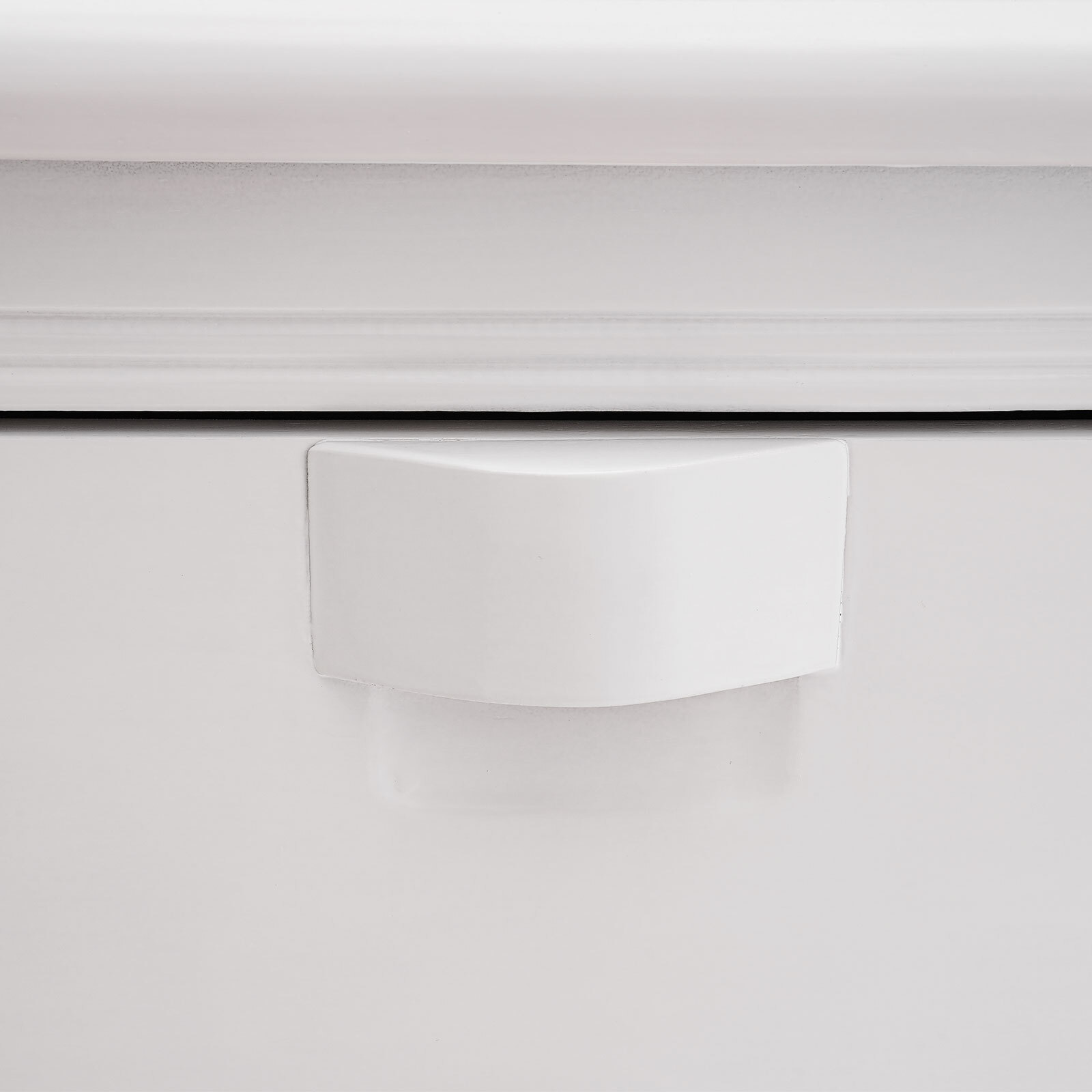 Assembly Free Solid Wood Nightstand White Bedside Table
