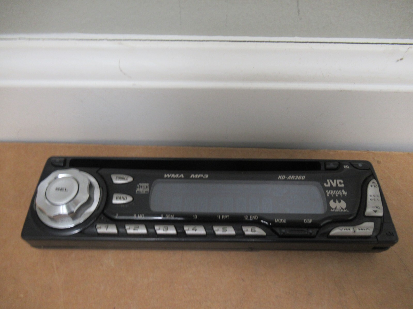 JVC KD-AR360 Radio Faceplate Stereo Audio AM FM WMA MP3 Sirius Arsenal