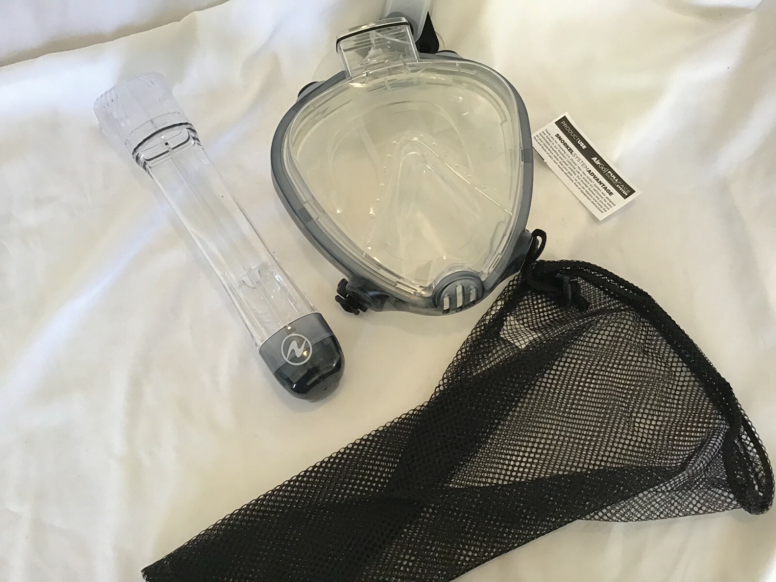 U.S. Divers AirGo Purge LX Submersible Panoramic Full Face Snorkeling Mask,Large