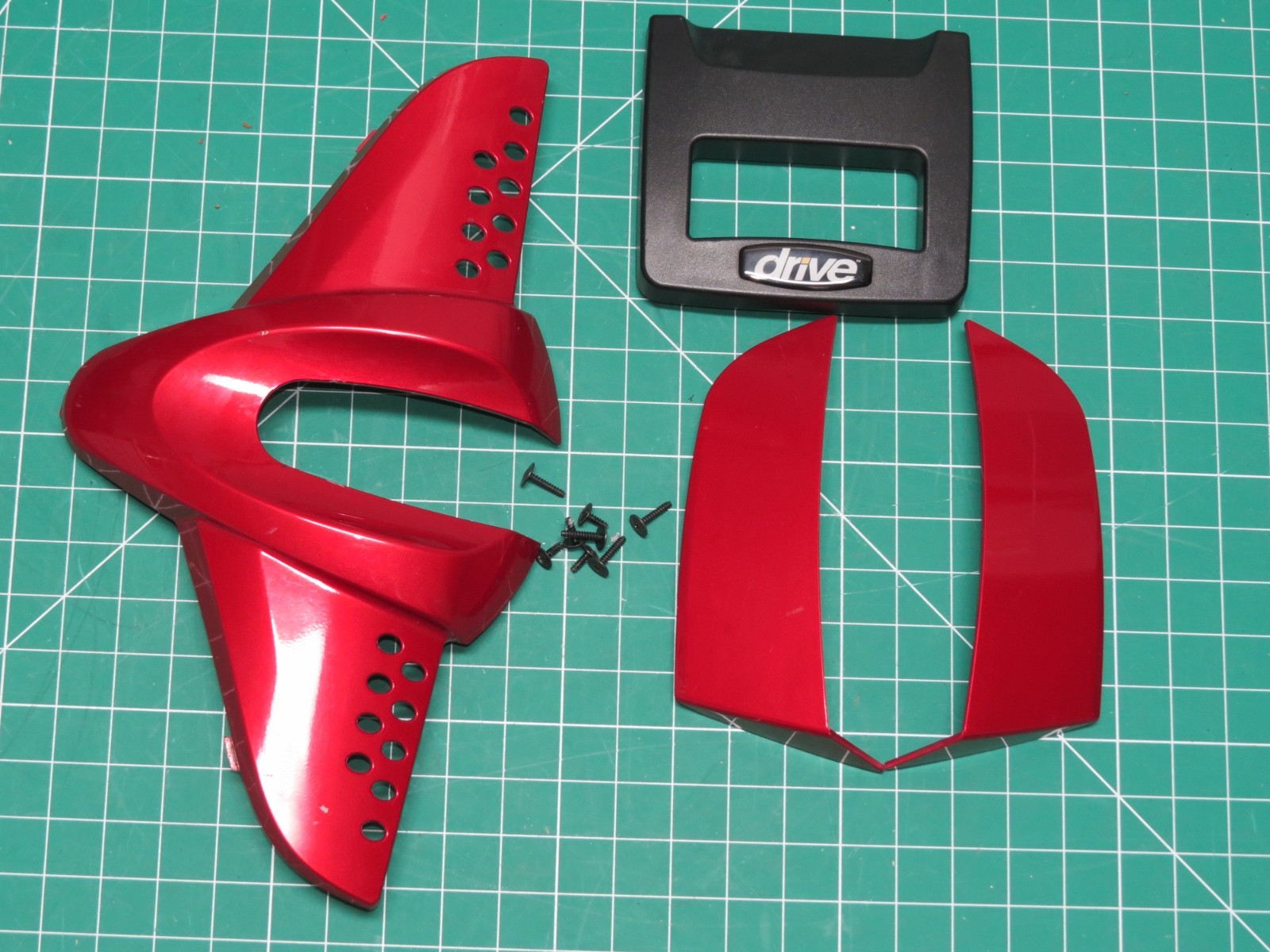 OEM Drive Medical Spitfire DST Red Body Panel Inserts