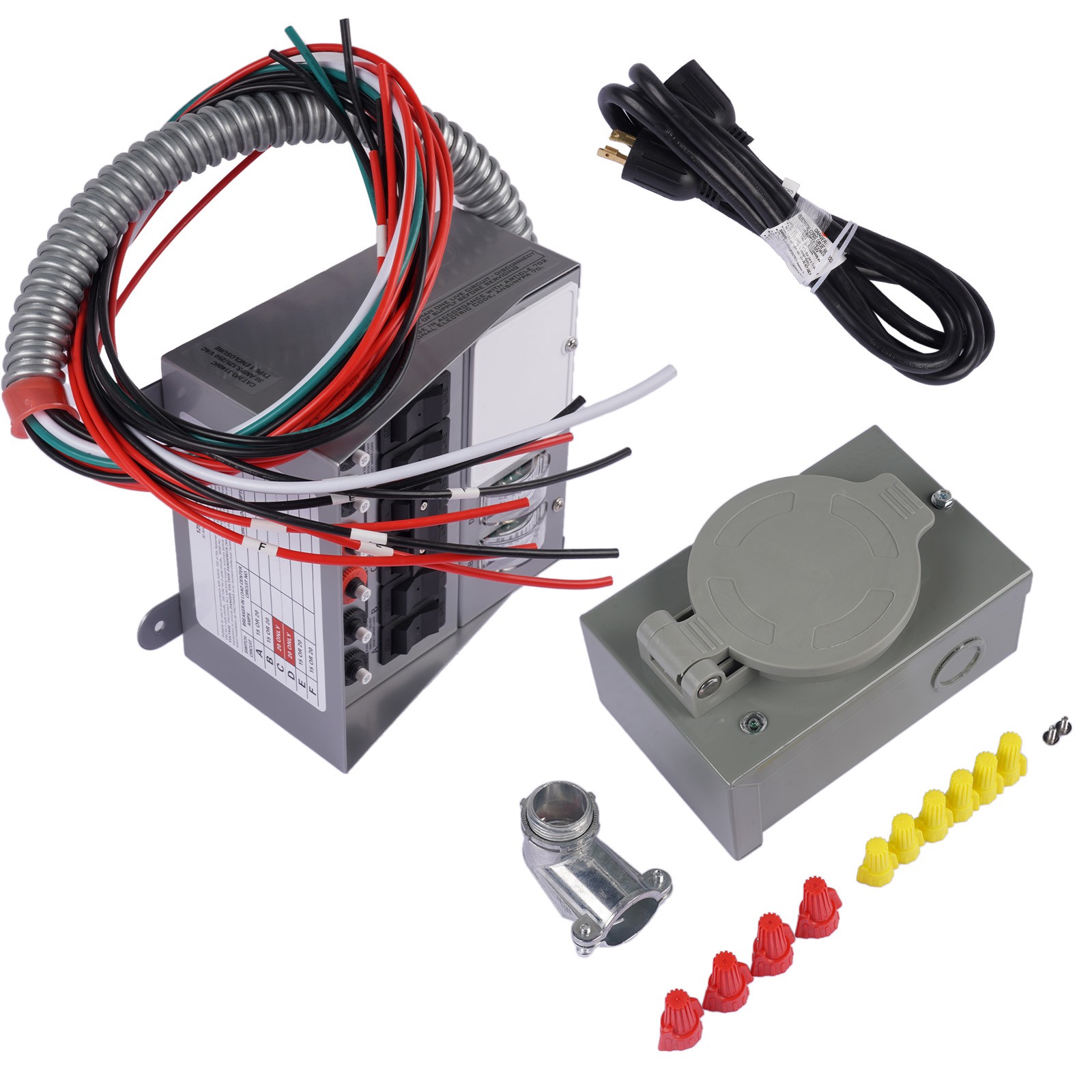 250V AC Generator Conversion Switch Kit 30Amp 6-circuit Pro/Tran #31406CWK NEW