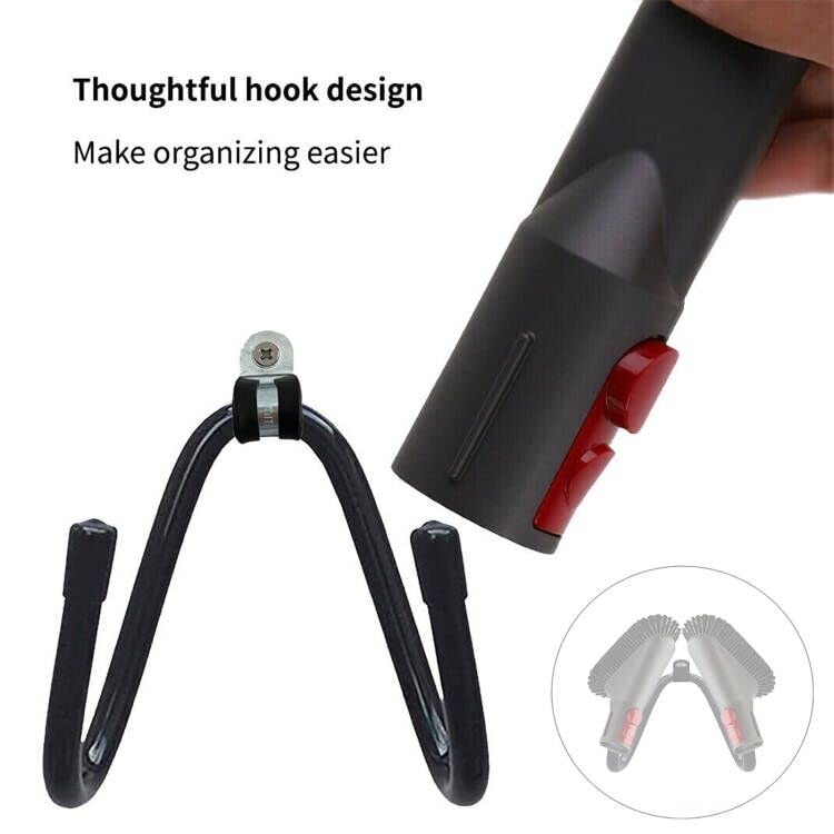Vacuum Cleaner Storage Bracket Power Tool Hose Stand Holder Head Black