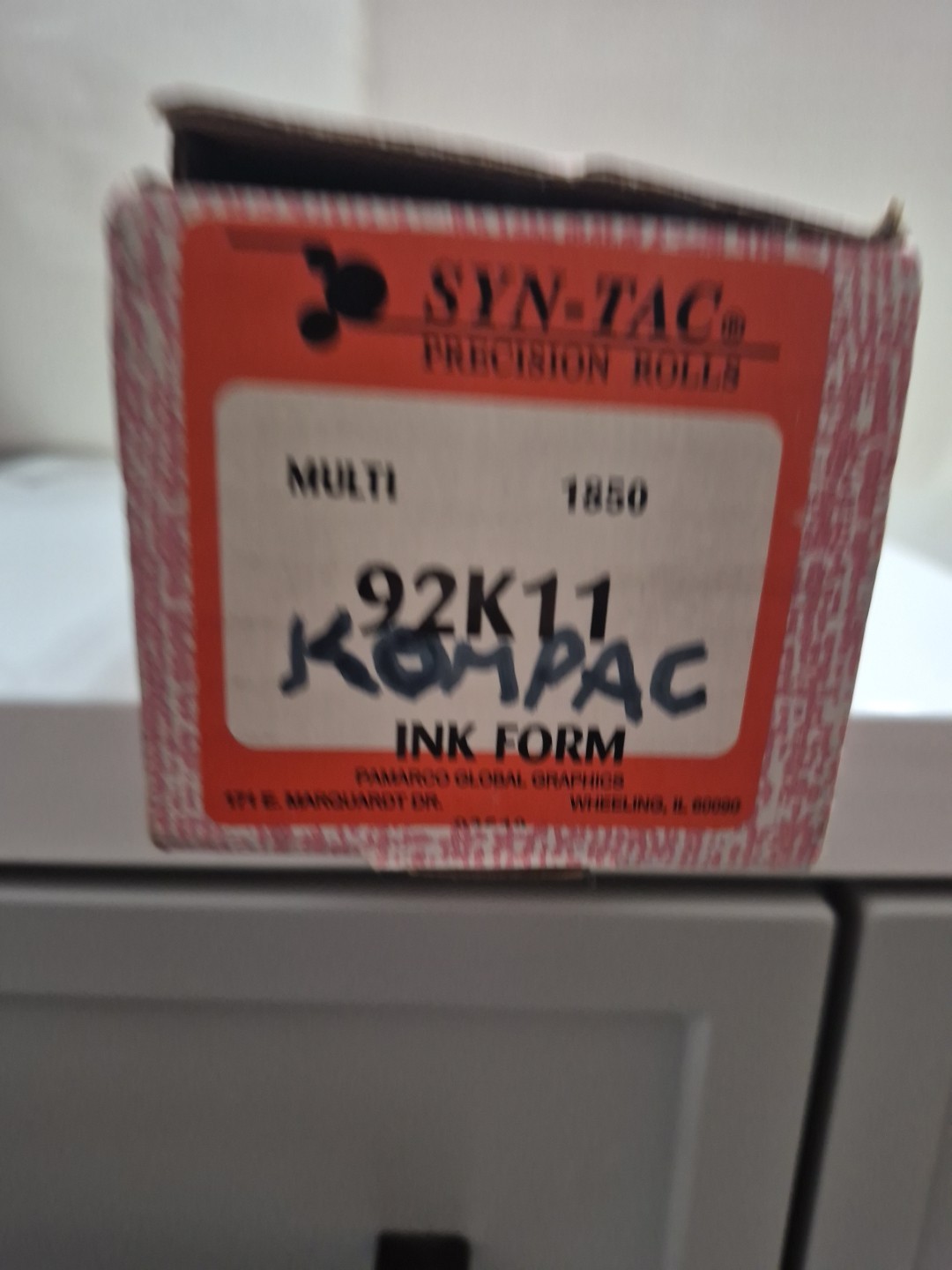 Ink Form Roller 92K11 Syn-Tac New. AB Dick 9800. Multi 1360/1650. Hamada 611.612