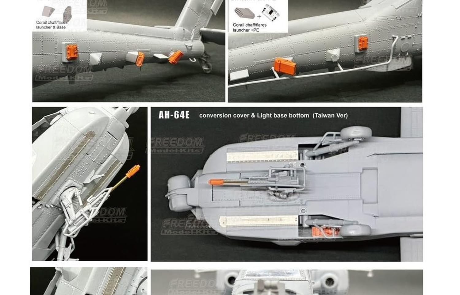 Freedom Model Kits 1/48 Scale AH-64E Apache Guardian Attack Helicopter, Republic