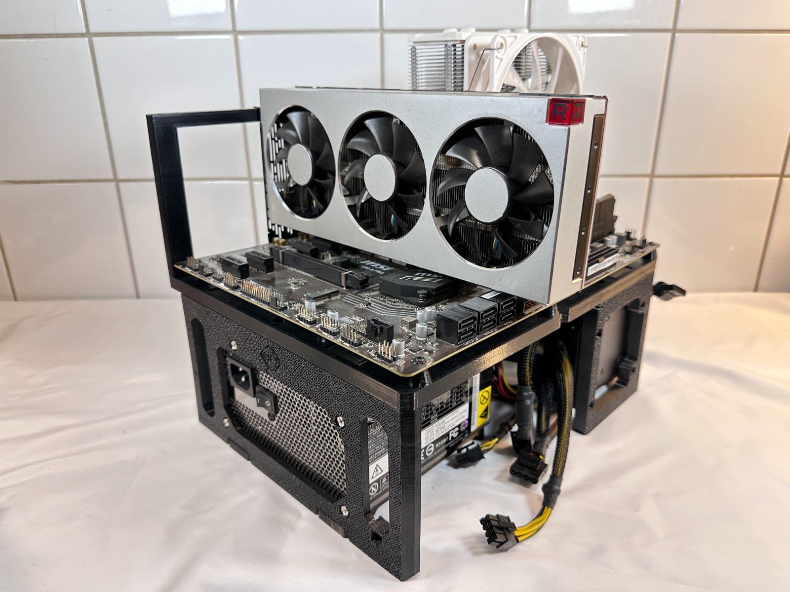 Open Air ATX PC Test Bench Modular Assembly Platform GPU Support Benchtable