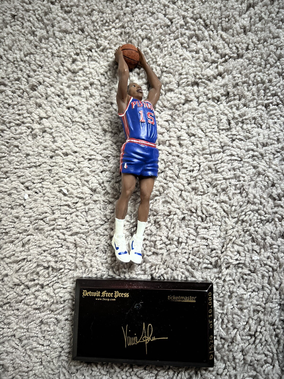 VINNY JOHNSON - DETROIT PISTONS  BobbleHead -  Detroit Free Press