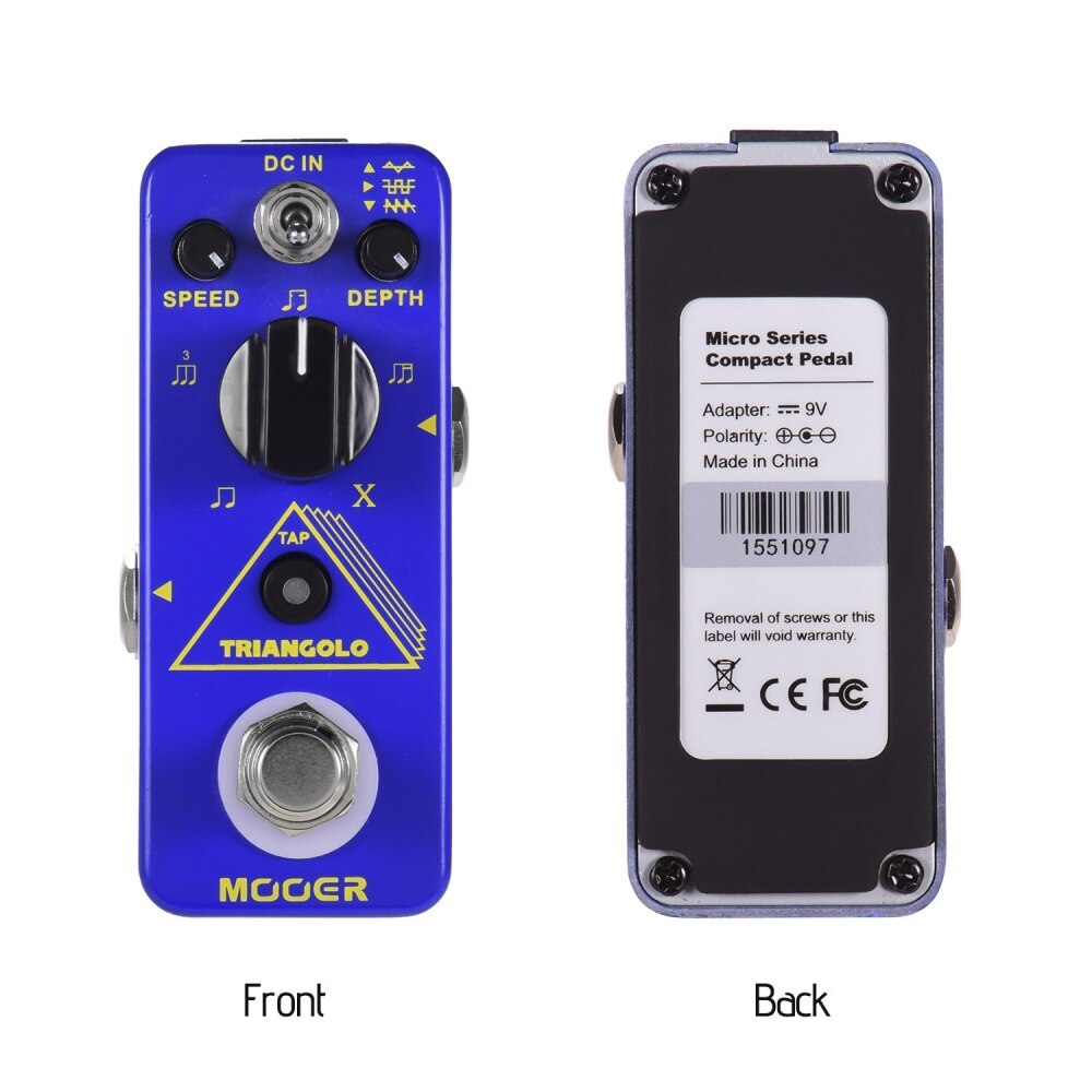 MTR3 Electric Guitar Effect Pedal Full Metal Triangolo Digital Tremolo Pedal