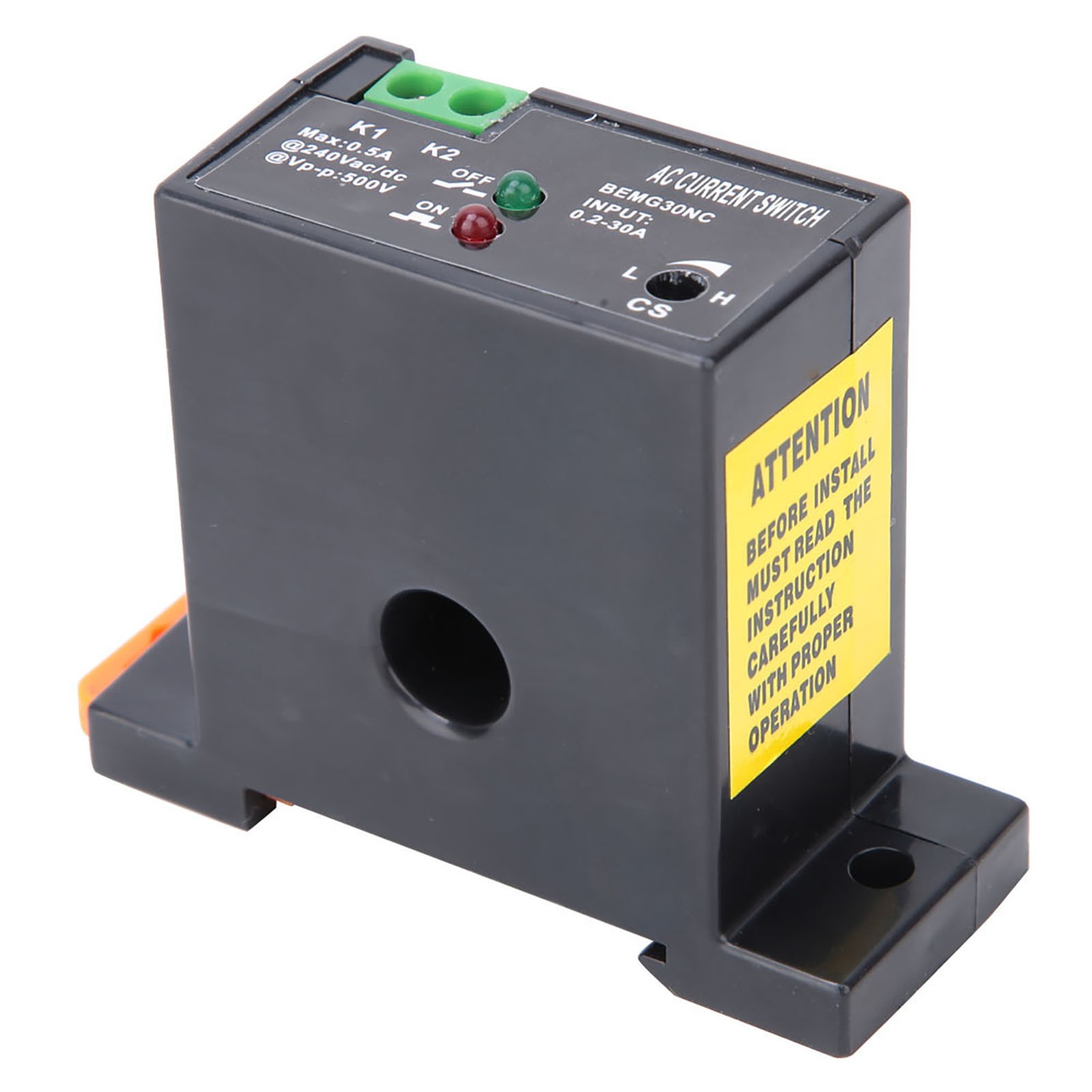 NEW Flameproof Adjustable AC Sensing Switch 0.2~30A Self Powered Sensing