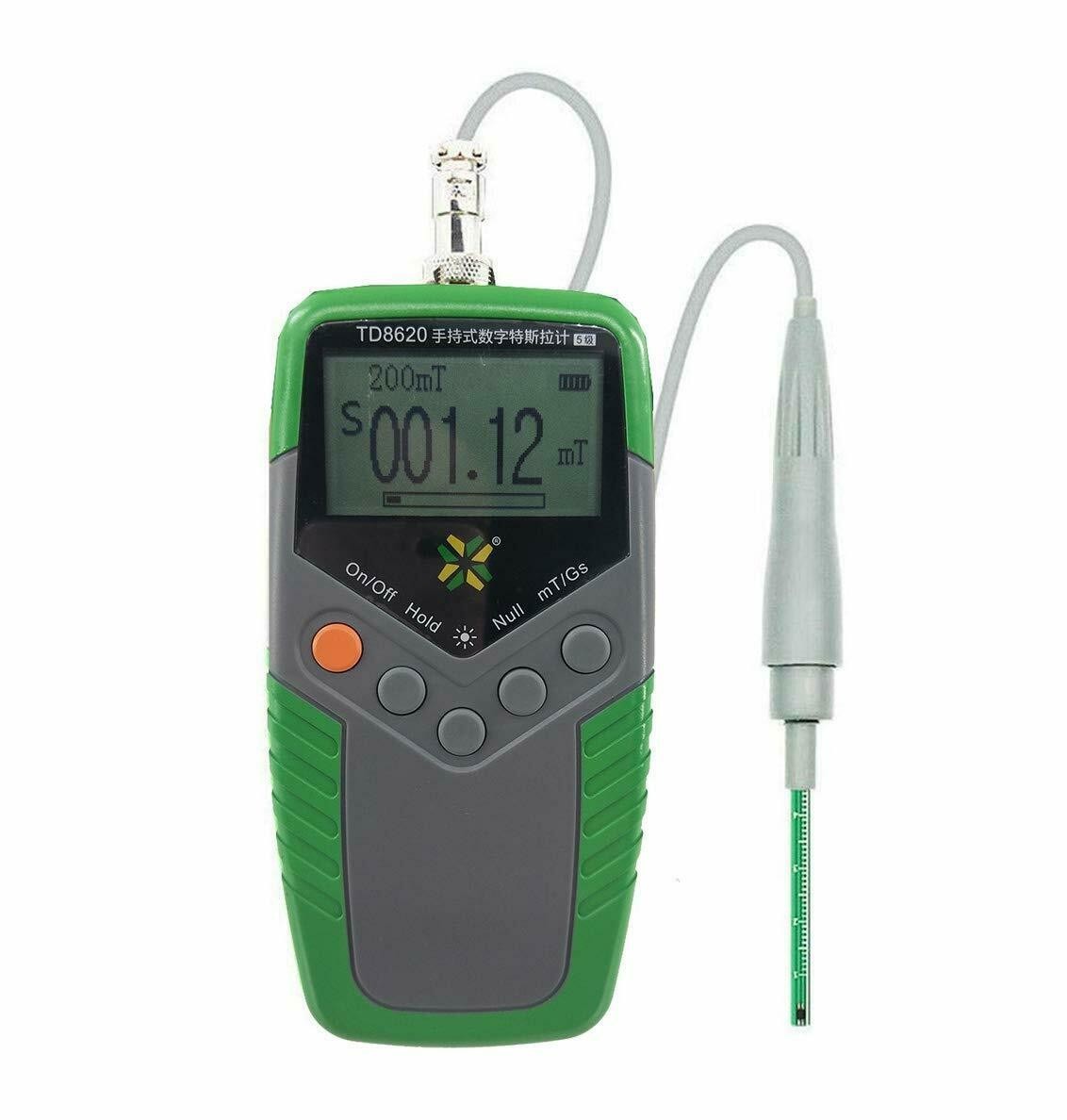 Teslameter Magnetic Strength Tester with Range 200mt/2000mt Display Accuracy ±5%