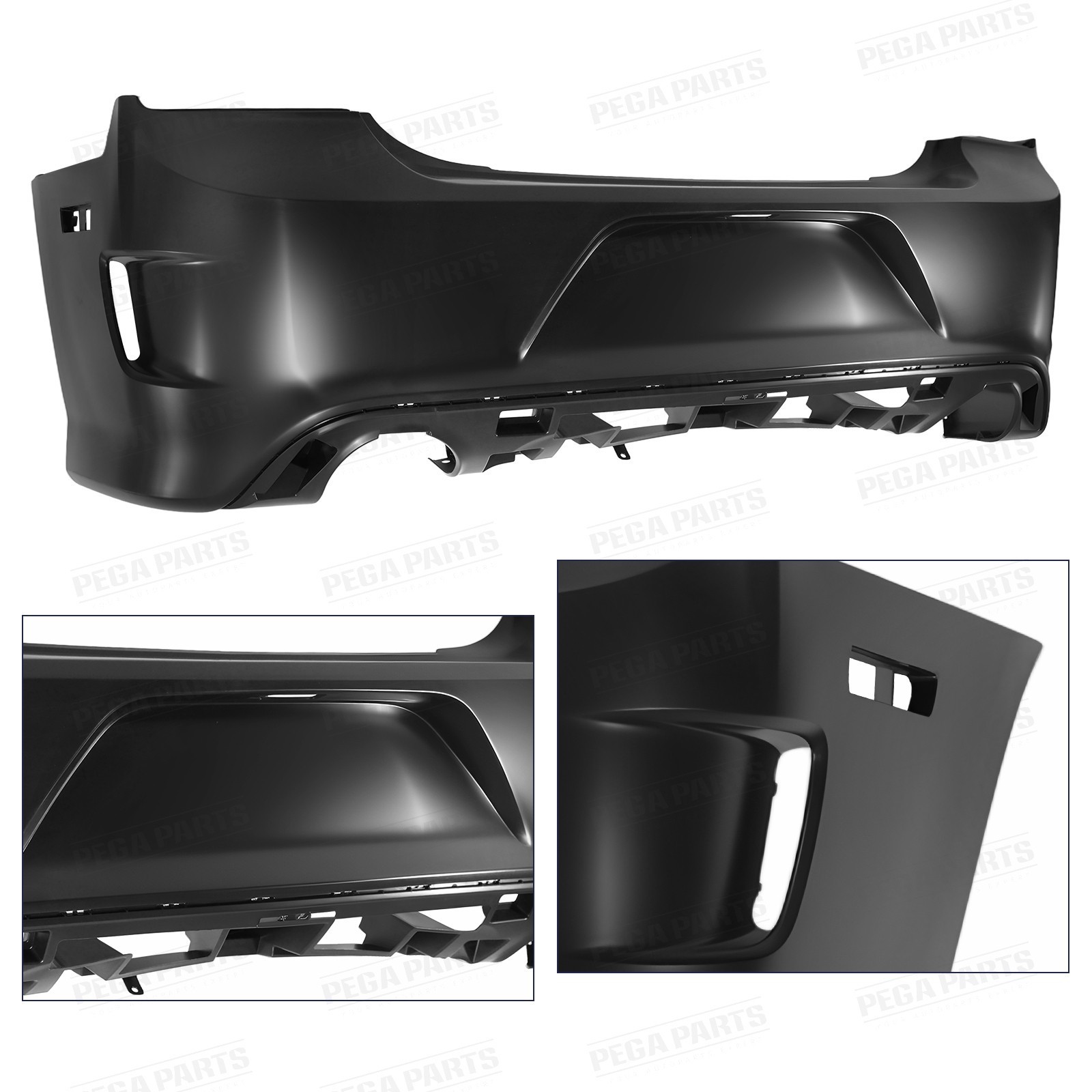 15-up style SRT Rear Bumper FOR 2011-2014 Dodge Charger with diffuser