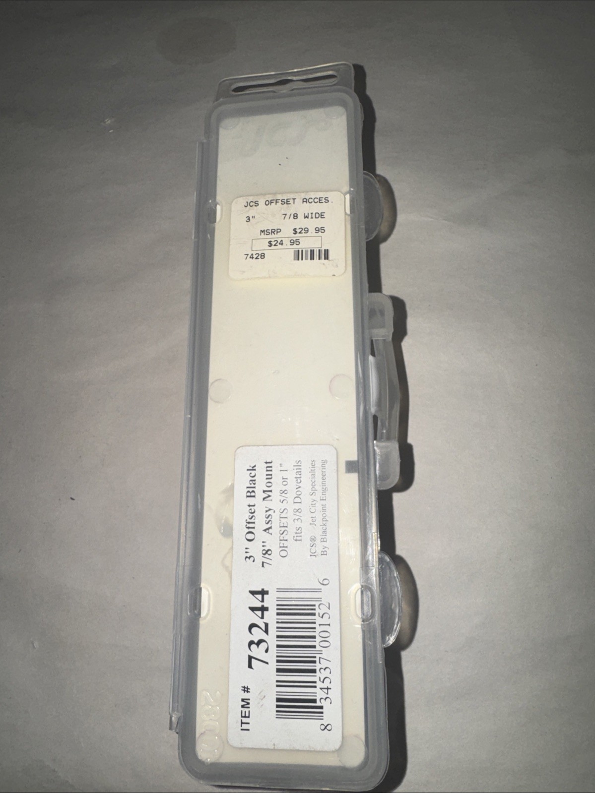 JCS 3” Offset Black 7/8” Assy Mount 73244