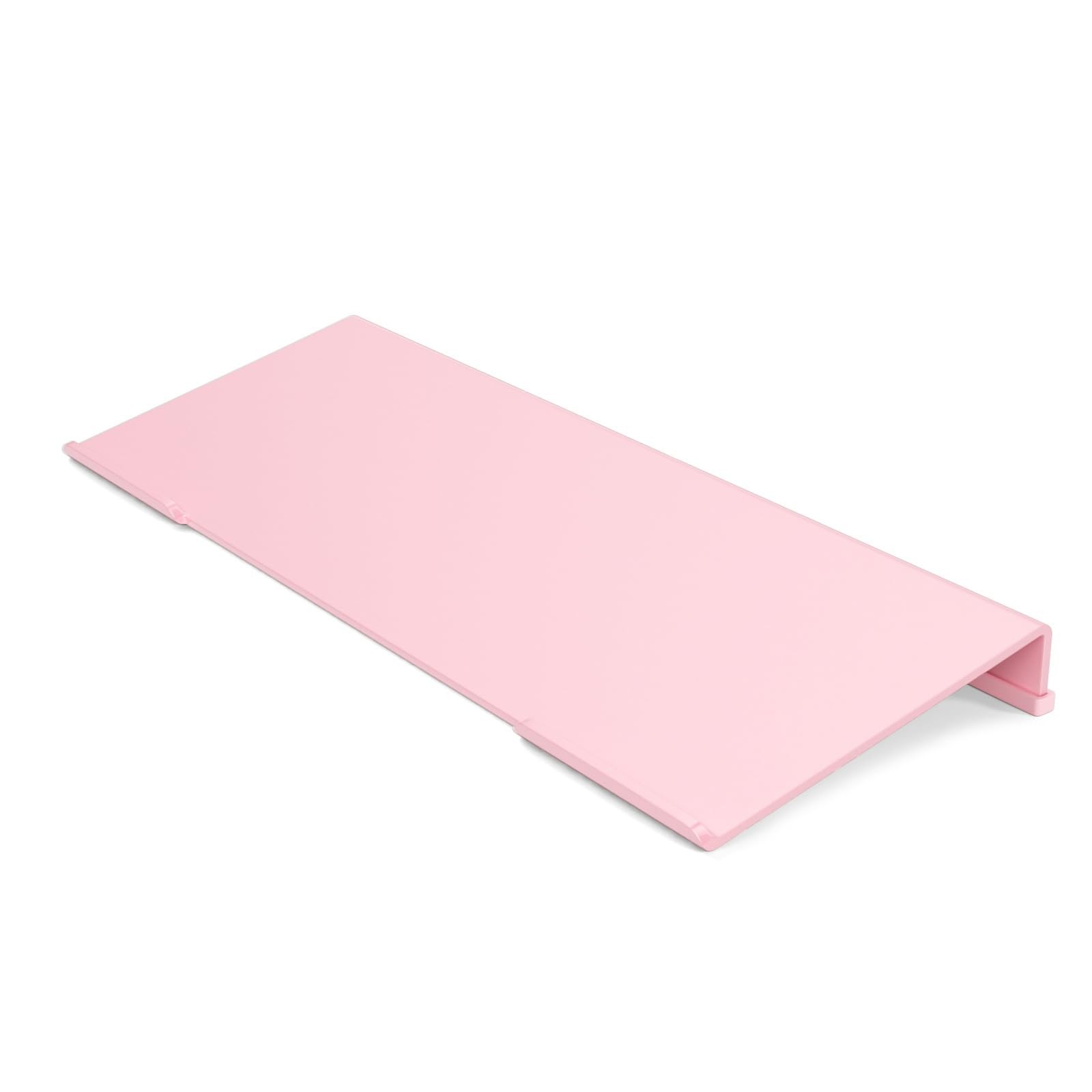 Ergonomic Keyboard Stand, Pink Acrylic Riser, Tilted Tray, Non-Slip Strip