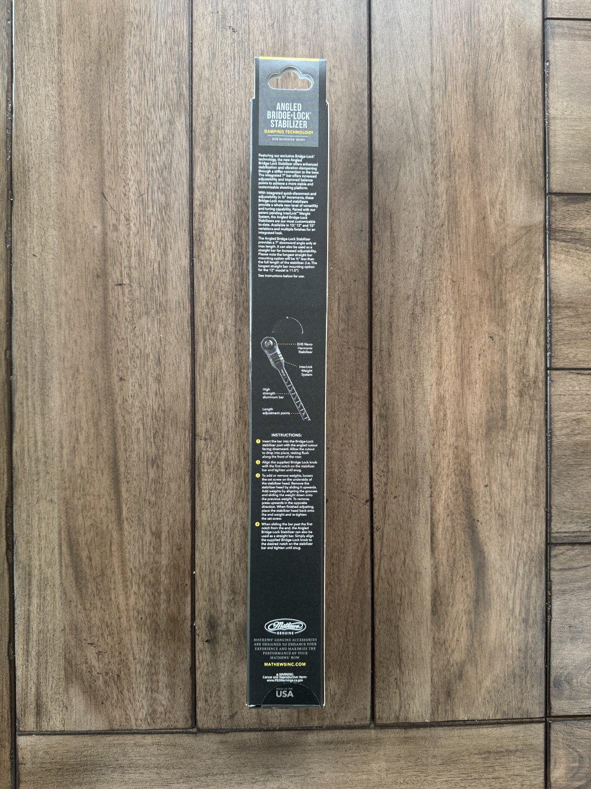 BRAND NEW Mathews Bridge Lock Angled Stabilizer 12" Earth