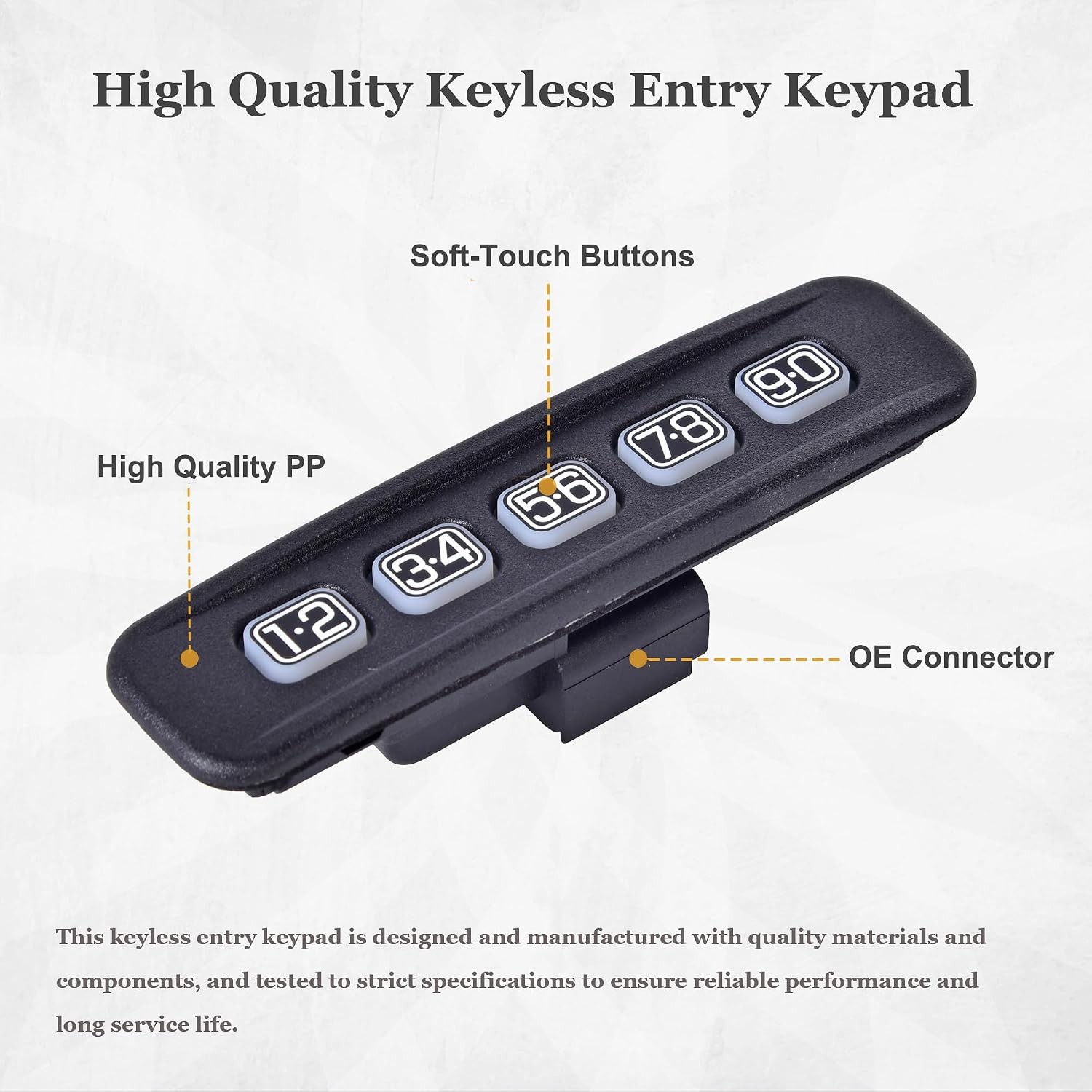 Keyless Entry Keypad Driver Side Keyless Lock Pad Compatible with Ford Crown