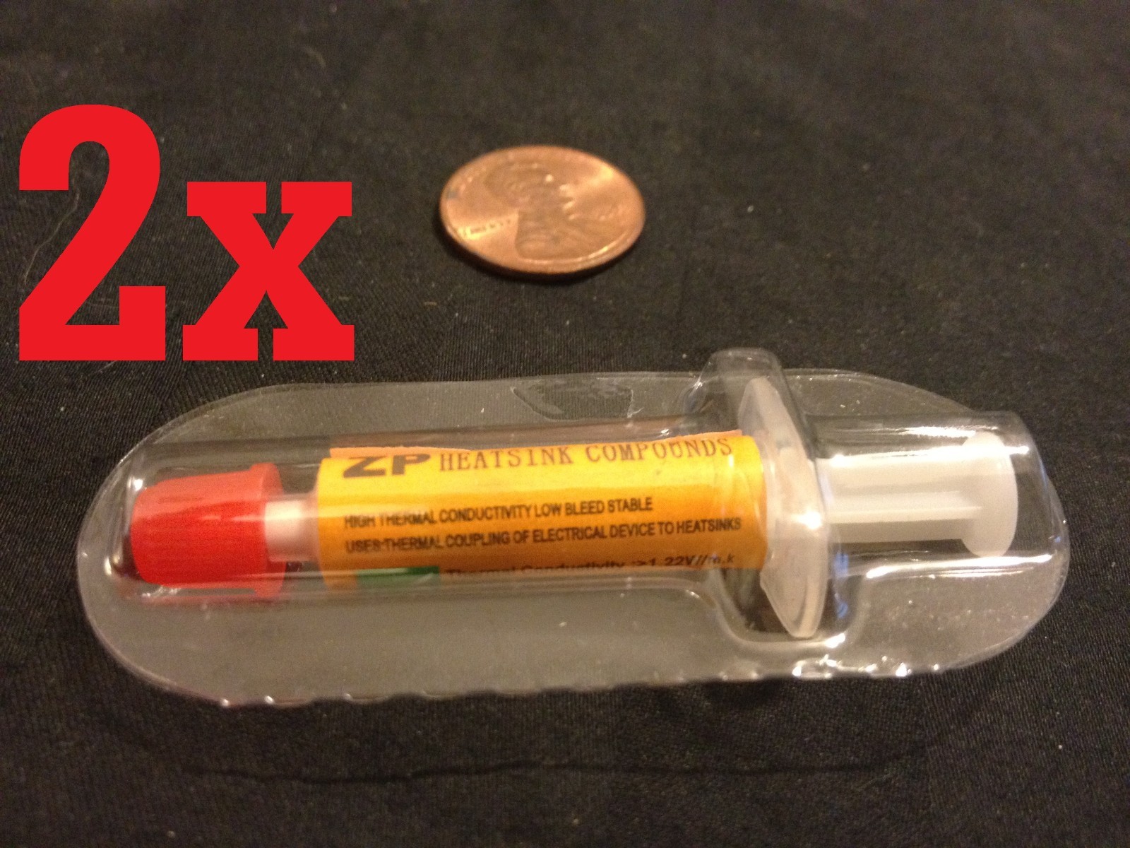 2x Thermal Grease CPU HeatSink Compound Paste syringe   b24