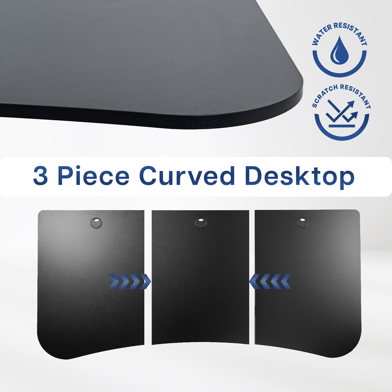 VIVO Black 63" x 32" Table Top for Adjustable Standing Desk Frames