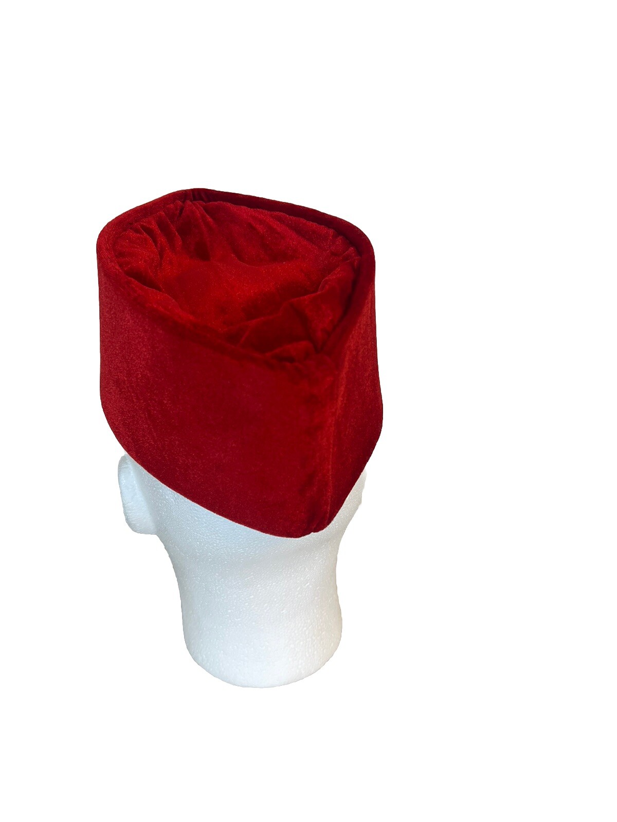 High End Men's Red Handmade African/ Middle Eastern Traditional Hat. One Size.