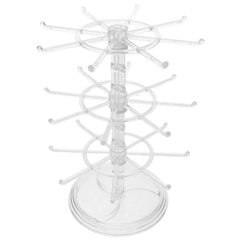 Rotating Jewelry Display Stand 3 Tier Necklace and Bracelet Organizer