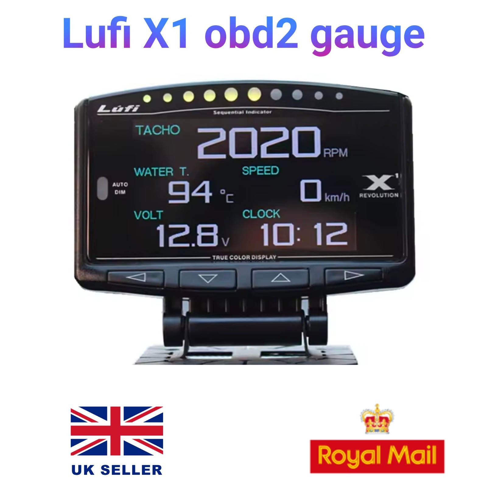 LUFI X1 Monitor Gauge / Ultra Gauge OBD2 Digital DIsplay - CHEAPEST UK SELLER