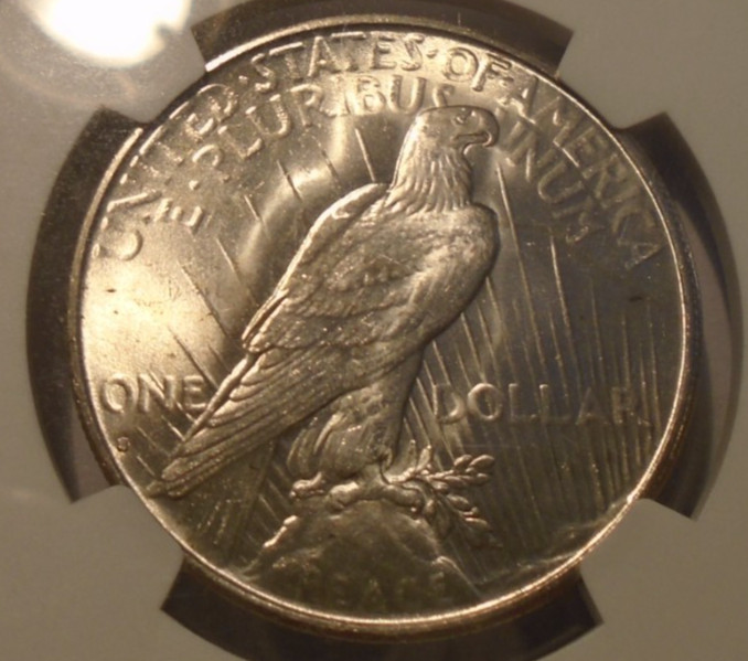 1935 S PEACE DOLLAR NGC MS 62 !! 99% WHITE !!