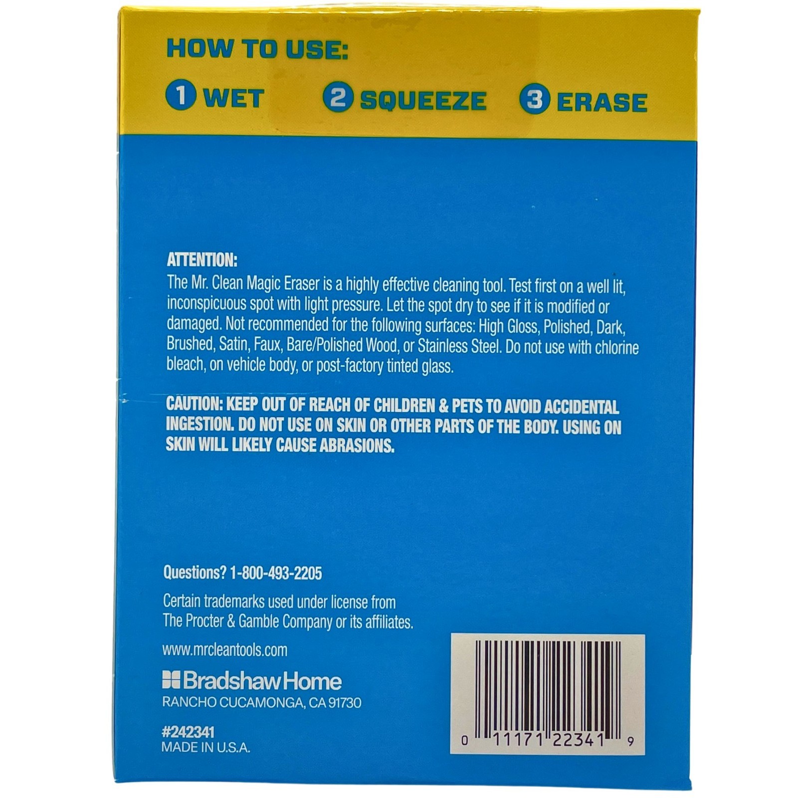Mr. Clean Magic Eraser Handy Grip Starter Kit All Purpose Pads (2 Pack) New