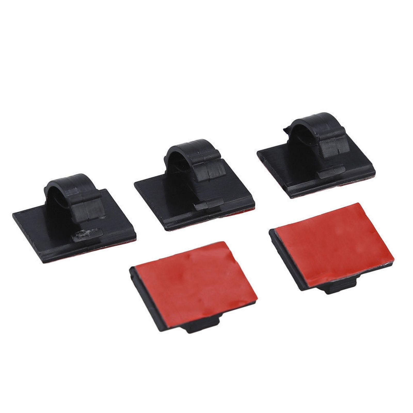 20Pack Self-Adhesive Base Design Clip Wire Tie Cable Clamp Clip Car Dash Camera