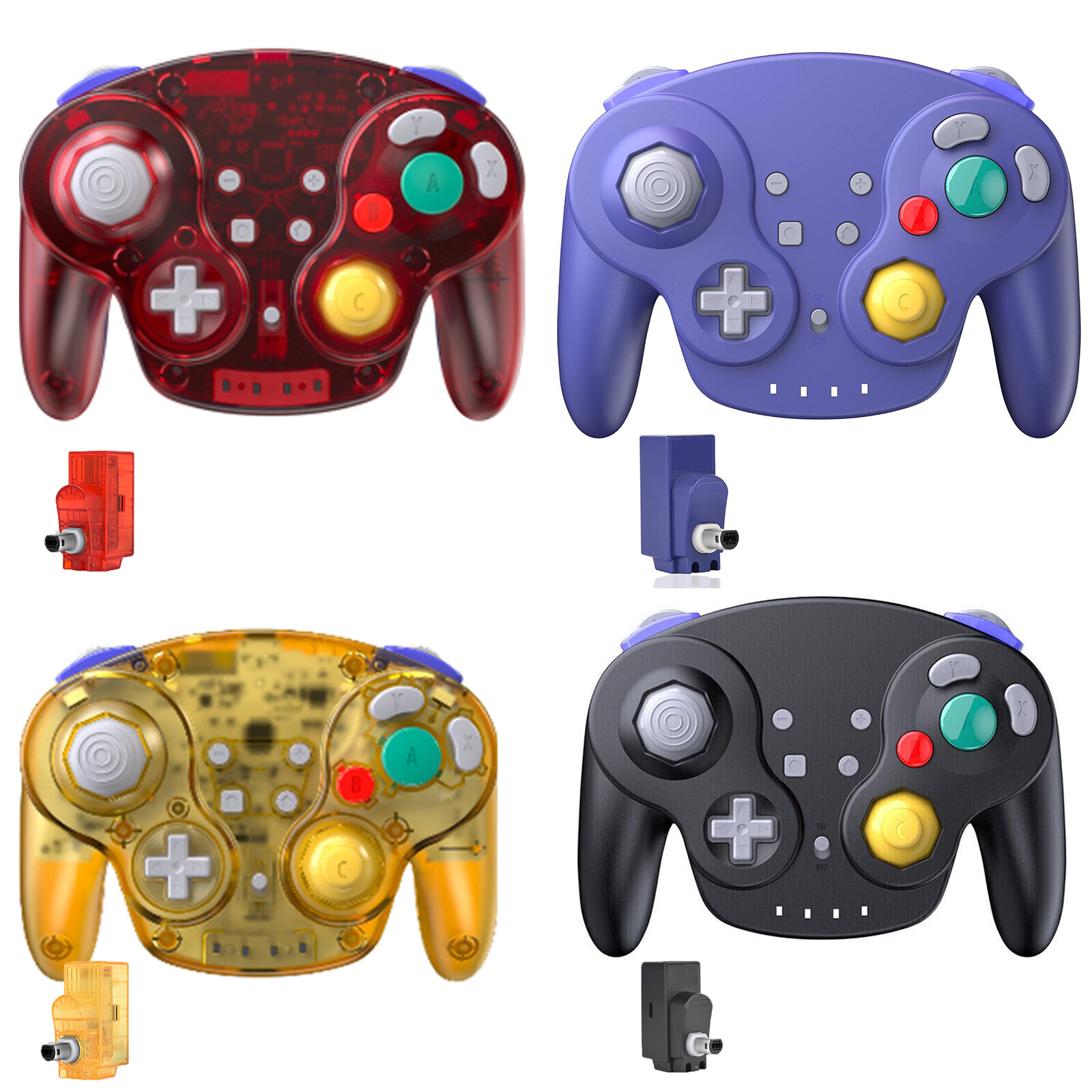 Wireless GameCube WaveBird Replacement Controller w Rumble for Wii Gamecube GCN