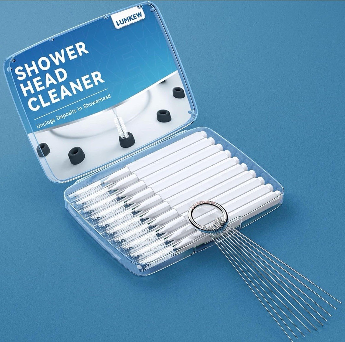 Shower Head Cleaning Tool Set - Multisize Brushes & Picks with Storage Box