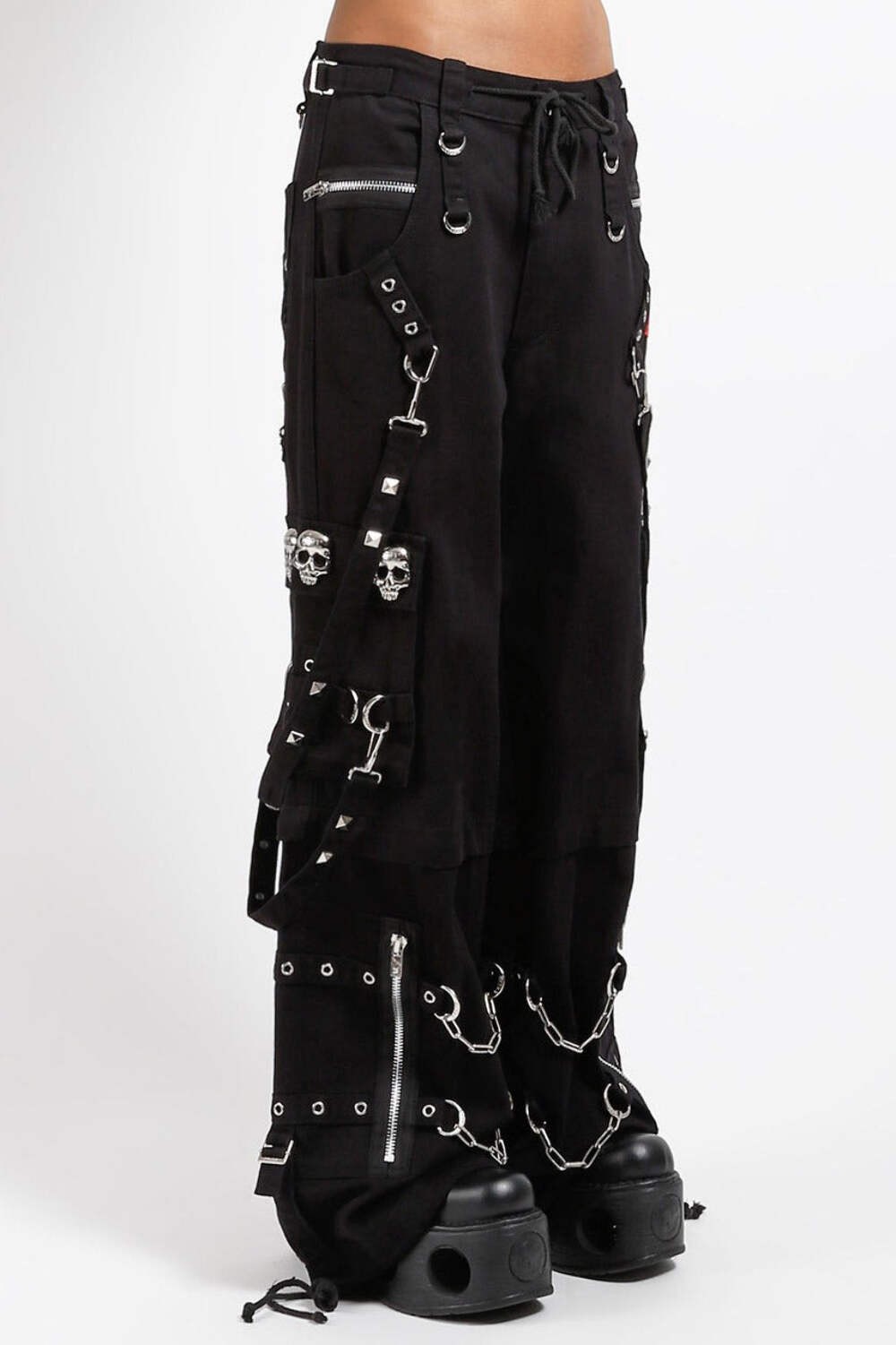 Tripp NYC Skull Stud Pants [BLACK/BLACK]