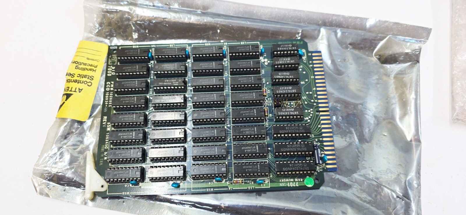 ProLog PCB-114-81 PWB 102685E, SSM 106245C, 7701-16N Ram Memory STD 7000