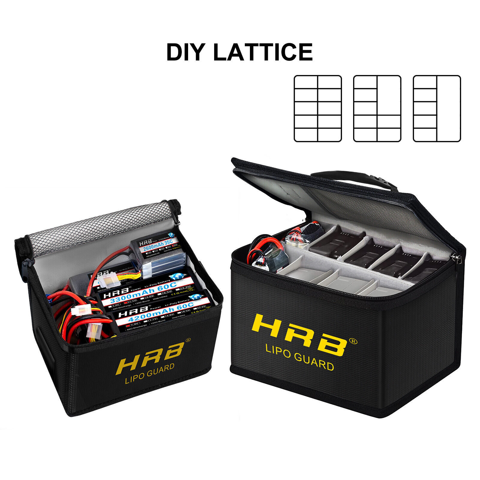 Lipo Battery Safe Bag Fireproof Explosion-Proof RC Charger Storage Carry Case