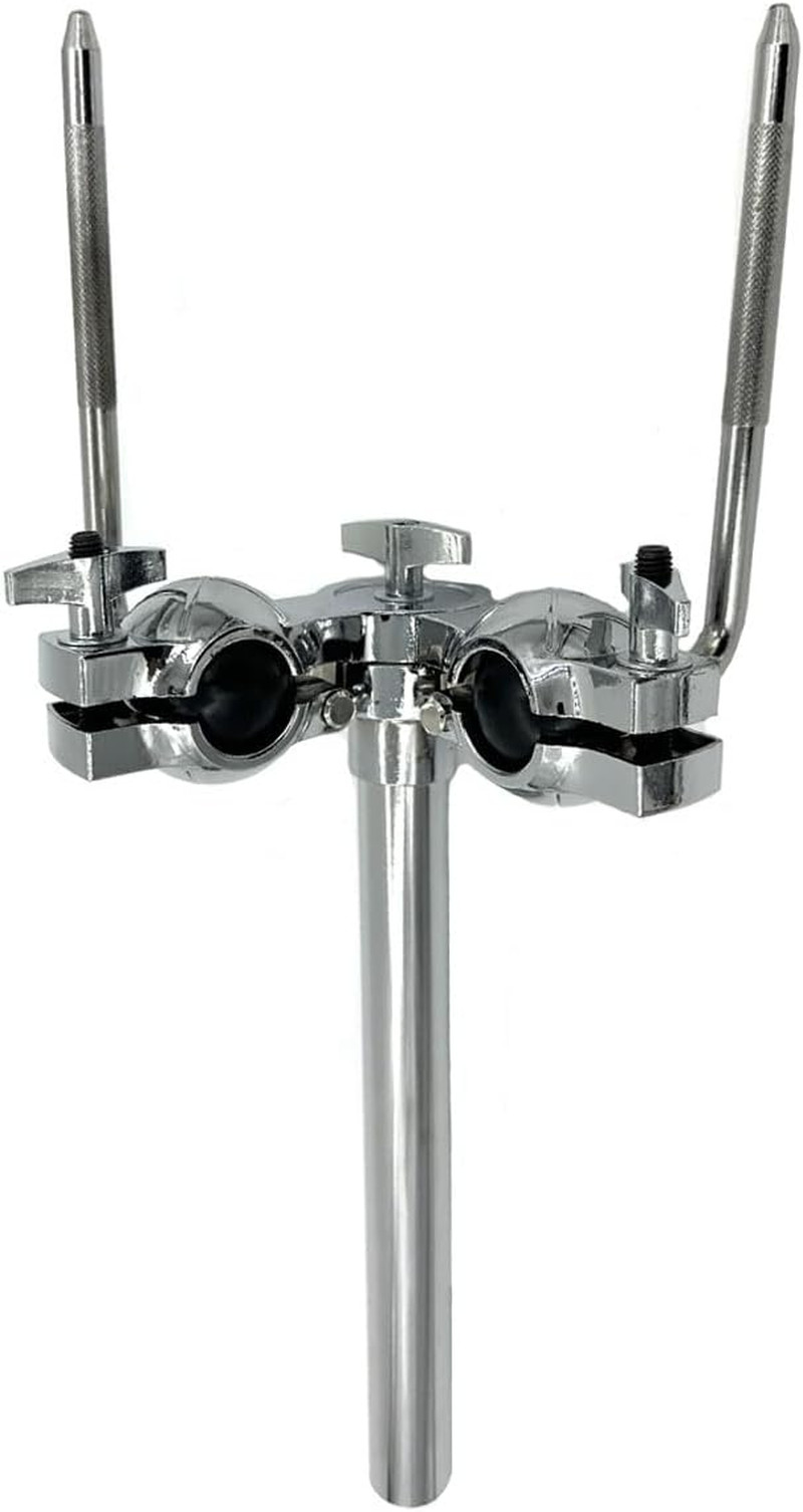 Double Tom Holder Double Tom Arm Clamp Stand Adjustable L Rod Ball Tom Drum Moun