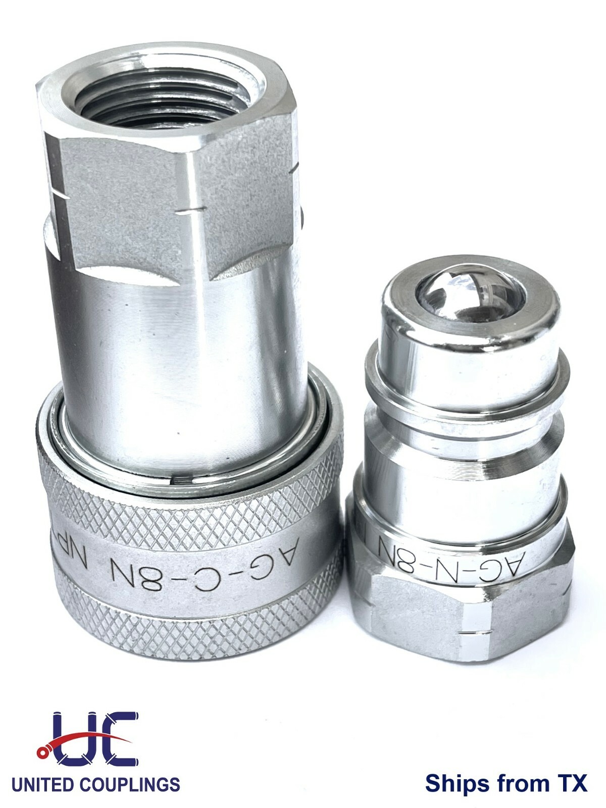1/2 Hydraulic Coupler/Coupling | Ball Type | Agriculture ISO 5675 NPT | 4 Sets
