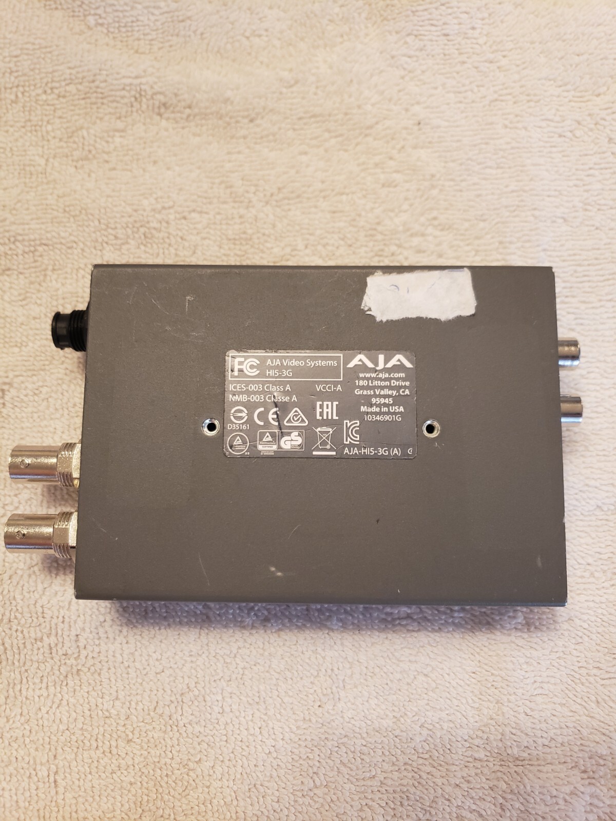 AJA Video Systems Hi5-3G 3G / HD / SD-SDI to HDMI 1.3 Converter *No Power Supply