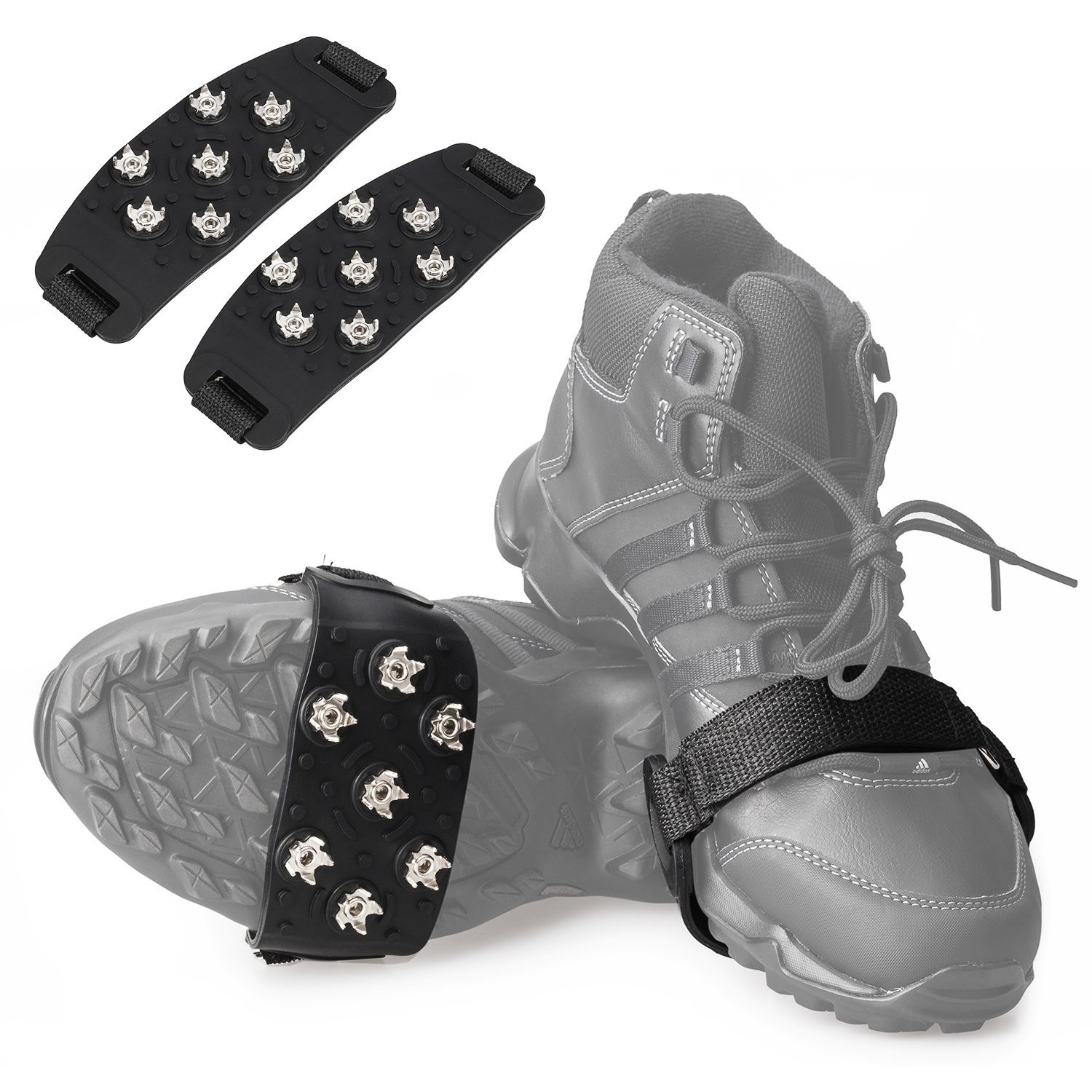 Crampon Traction Cleats Anti-Skid Traction Grips Crampons Spikes 7 Point Clea...
