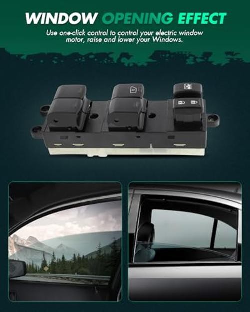 Driver Side Power Master Window Switch Black,Power Window Master Switch