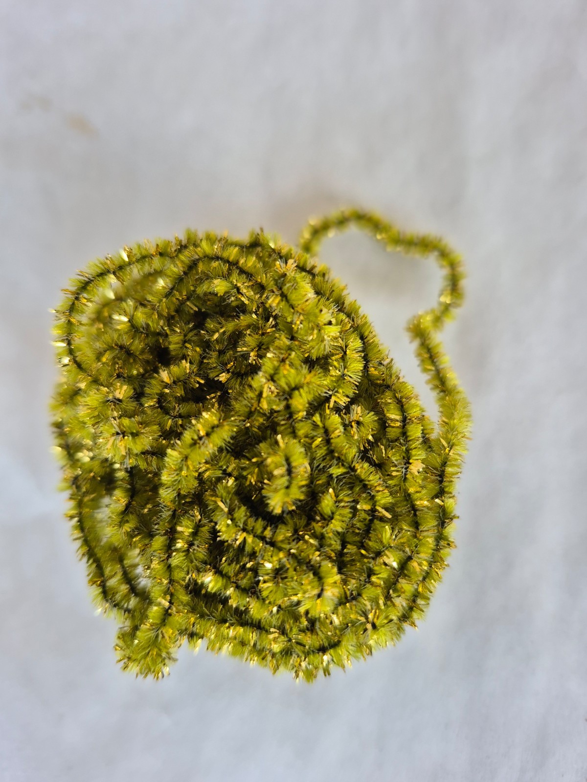 Lemon Lime  New Age Chenille 5 Yard Pack Size #2 Medium Fly & Jig Tying