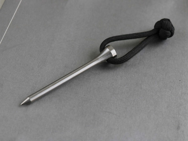 PTS Professional Tee Solid Titanium Alloy Golf Tee 2 3/4" 70mm Keychain EDC Tool