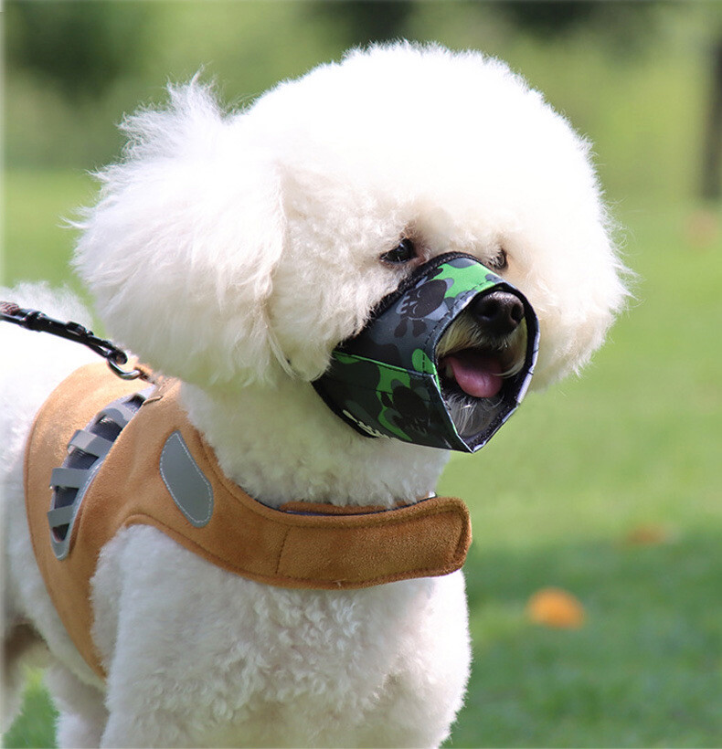 Dog Muzzle Soft Sided Adjustable Training Grooming Anti Bite No Chew S M L