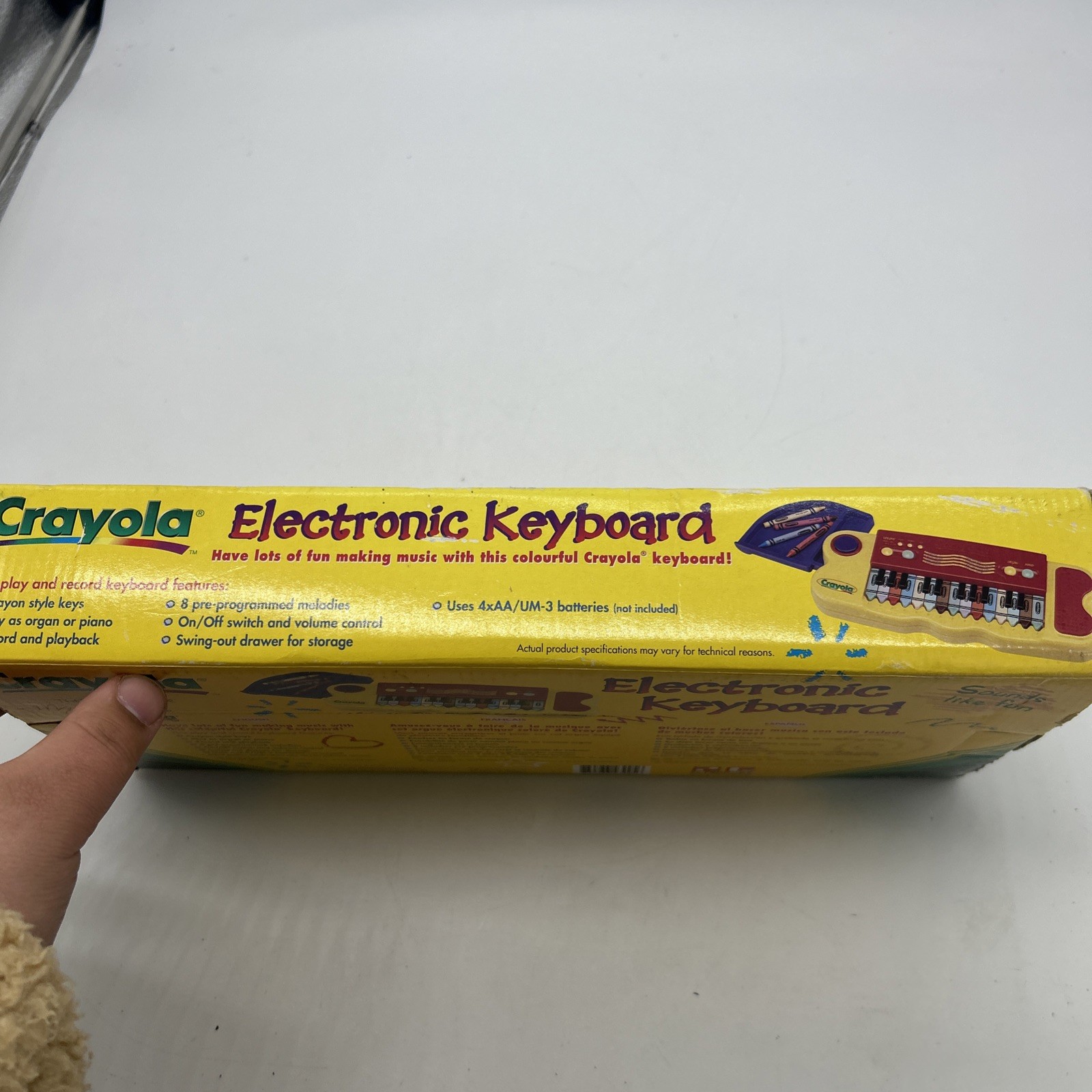 Vintage 1998 Crayola Binney & Smith Electronic Keyboard W/Storage