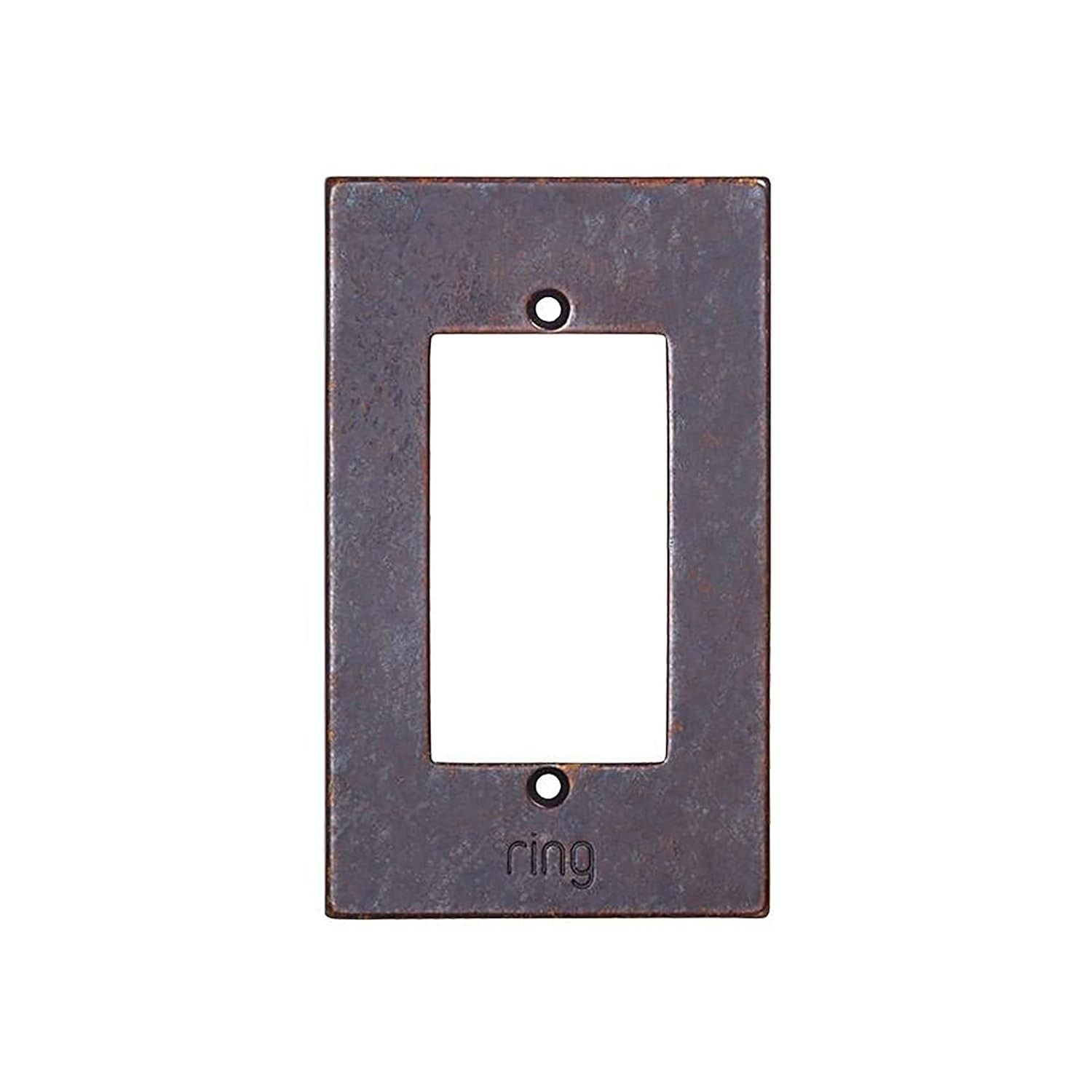 Ring Video Doorbell Elite Faceplate - Silicon Bronze Rust - Missing Screws